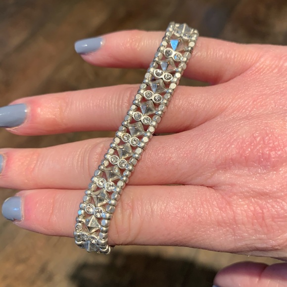 Stella & Dot Arrison Silver Stretch Bracelet - Picture 3 of 4